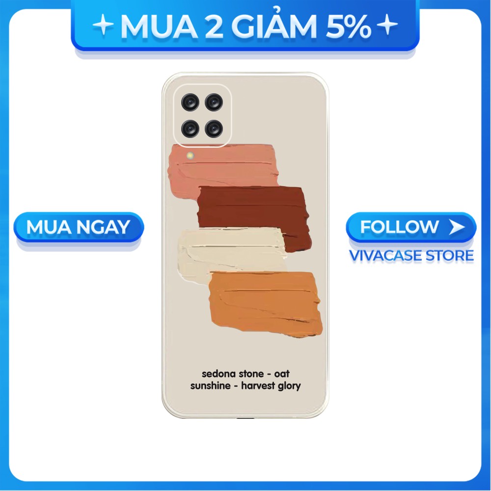 Ốp lưng cạnh vuông Samsung A10/A30S/A72/A50S/A32/...viền bảo vệ camera hình Vệt màu