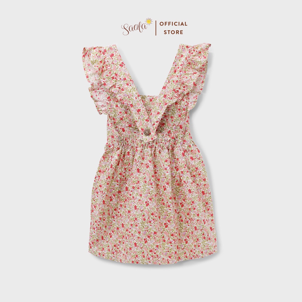 Đầm/ Váy Bé Gái Chất Cotton Thô Họa Tiết Hoa Nhí Xinh Xắn - EDNA DRESS - DRC004 - SAOLA KIDS CLOTHING