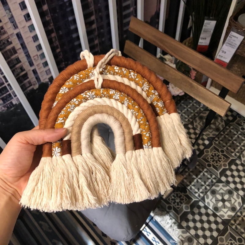 Phụ Kiện Cầu Vồng Treo Tường Trang Trí Phong Cách Boho