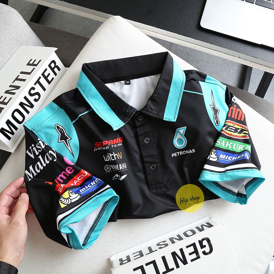 Áo thun nam tay ngắn có cổ Petronas Yamaha SRT in chuyển nhiệt cao cấp thể thao năng động | BigBuy360 - bigbuy360.vn