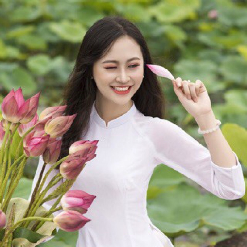 Bộ trắng trơn 2 tà, 4 tà
