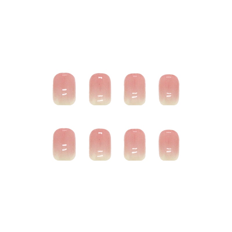 Hộp 24 Móng Tay Giả Hình Vuông Màu Hồng Gradient R545