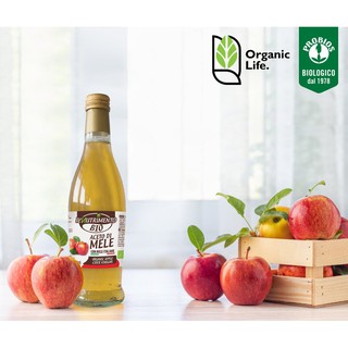 Giấm táo hữu cơ 500ml IL Nutrimento cực thơm - trộn rau củ, salad, chế biến món ăn