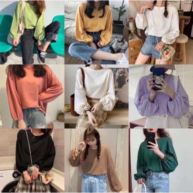 Áo thun tay bồng nữ ulzzang kyubi