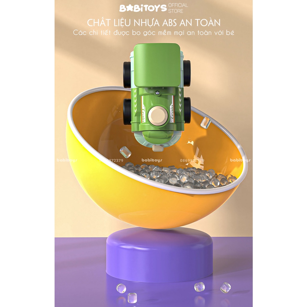 Xe ô tô robot biến hình chạy đà quán tính, máy bay biến hình, ô tô đồ chơi cho bé vận động