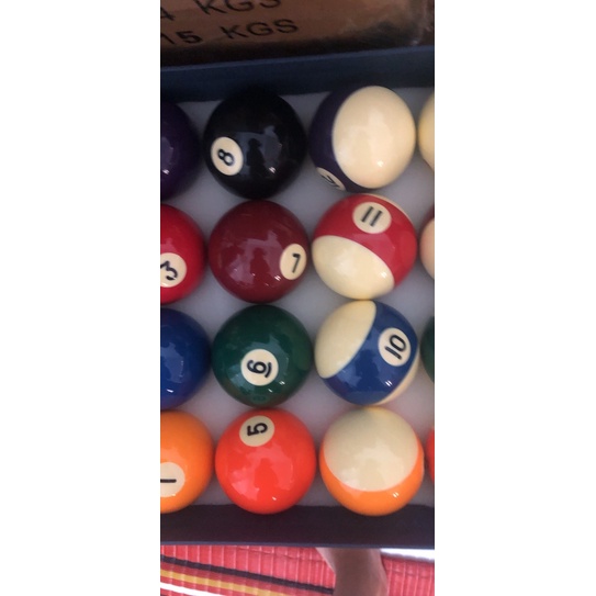 Bóng bi a, bi lẻ số 1,2,3,4,5,6,7,8,9,10,11,12,13,14,15
