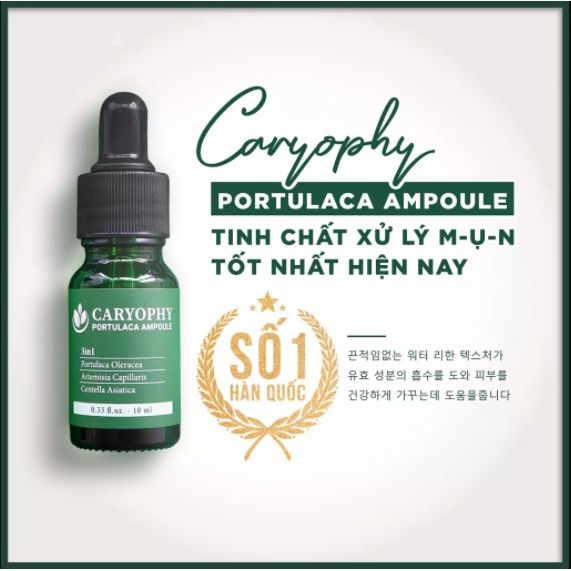 [Chuẩn Auth] Serum  ngăn ngừa mụn và thâm Caryophy Mụn Ẩn,Mụn Đầu Đen -KiwiOffical - Ộp Cosmetics