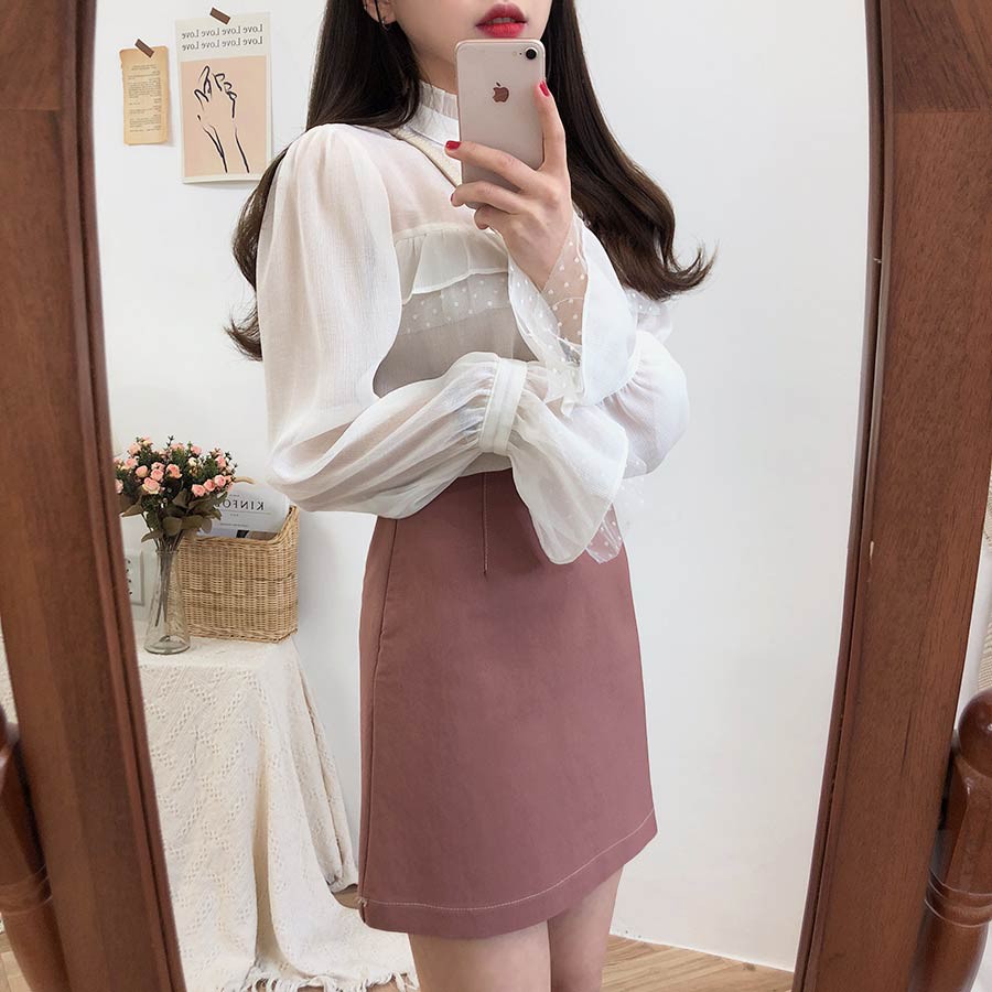 Chân Váy Dáng Chữ A Màu Trơn Phong Cách Công Chúa 2736027360 | BigBuy360 - bigbuy360.vn