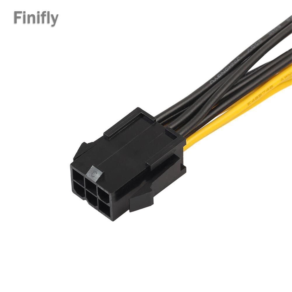 2 Dây Cáp Chuyển Đổi 6pin Female Sang Dual 8pin (6 + 2pin) Male Dài 20cm | BigBuy360 - bigbuy360.vn