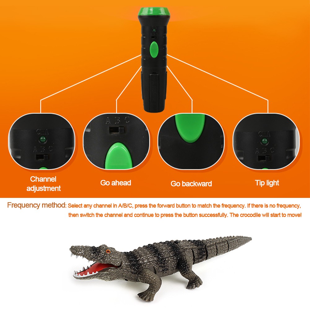 Đồ chơi cá sấu giả điều khiển từ xa vui nhộn