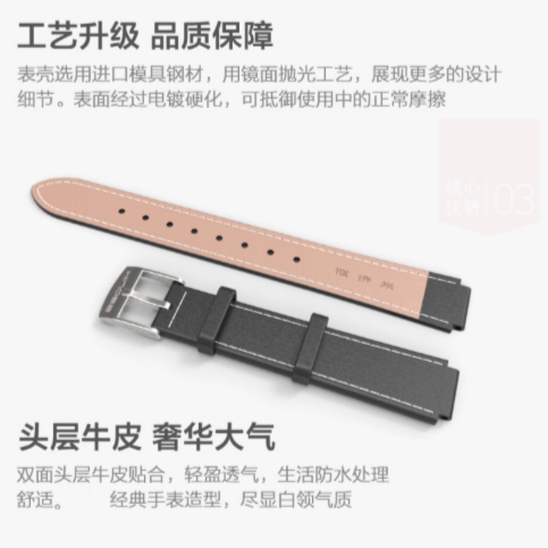 Dây đeo tay thay thế bằng da chống thấm nước cho xiaomi mi band 3