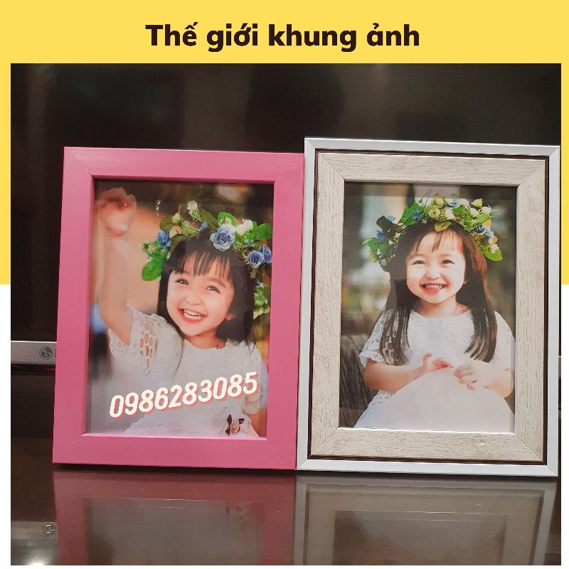 Khung ảnh 13x18 mẫu đẹp để bàn tiệc cưới, tặng kèm chân để bàn | BigBuy360 - bigbuy360.vn