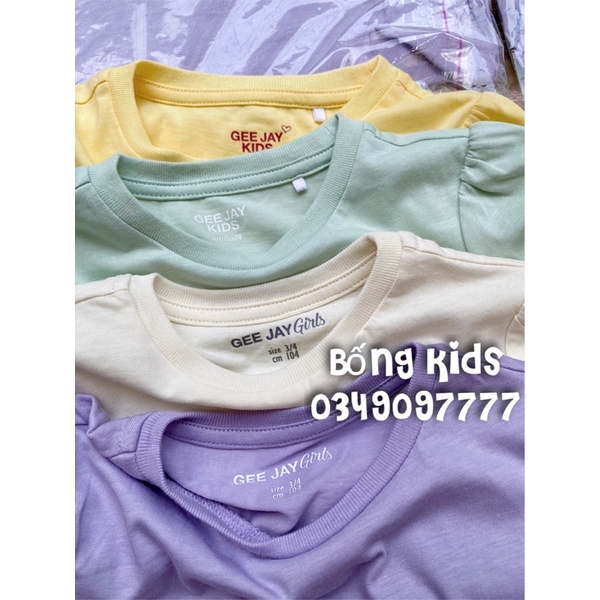 Áo Phông Bé Gái Basic Nhún Vai GÊ
