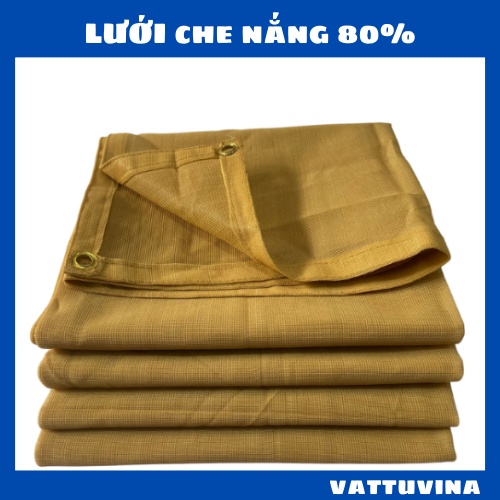 Lưới Che nắng Màu Vàng Cát, Lưới Che Ban Công 80% Nắng Vattuvina