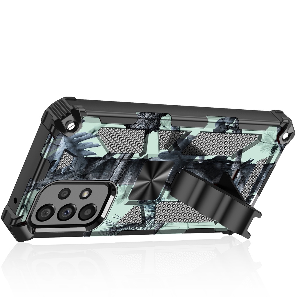 Camouflage Shockproof Armor Phone Case For Samsung Galaxy S22 S22 Ultra S22 Plus A13 4G 5G A33 5G A53 5G A03 Core M33 5G S20 FE 2022 Z Flip4 5G Cover