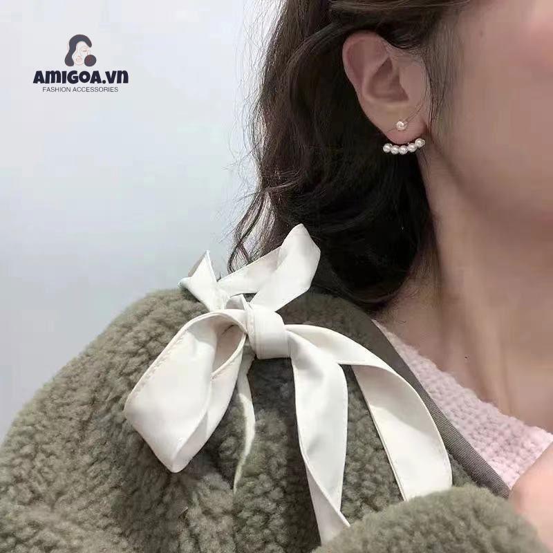 Đôi Bông Tai Ngọc Trai Thời Trang Đơn Giản Dành Cho Nữ