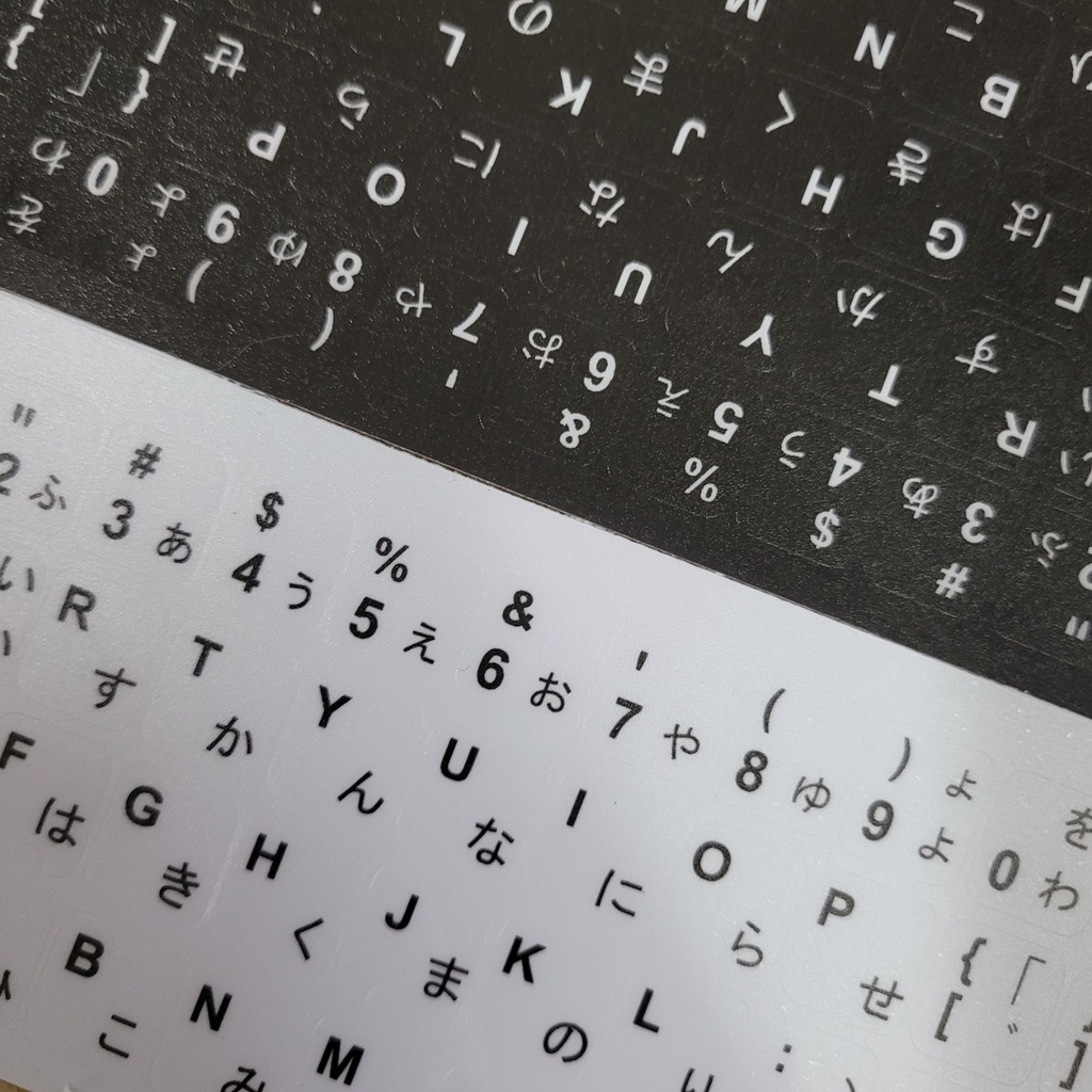 Sticker Dán Bàn Phím NHẬT ANH - Miếng Dán Song Ngữ - Bề Mặt Nhám - Chất Liệu Cao - Hàng Tự Sản Xuất