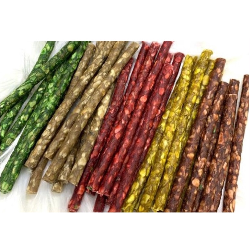 Thanh xương que tròn cho cún nhai gặm thơm miệng chắc xương