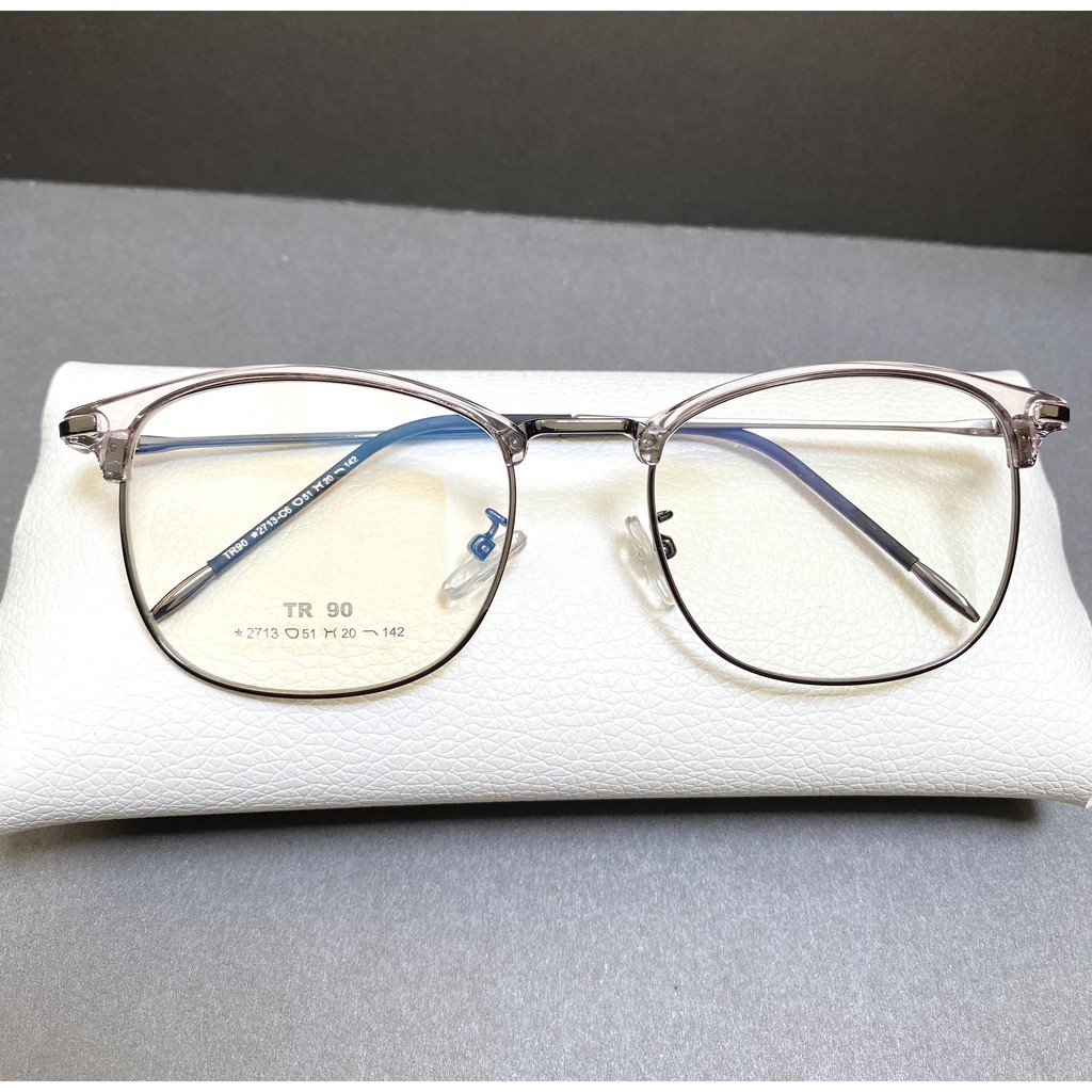 Gọng kính vuông kim loại nửa viền cao cấp Elmee E2317 - dành cho cả nam và nữ | BigBuy360 - bigbuy360.vn