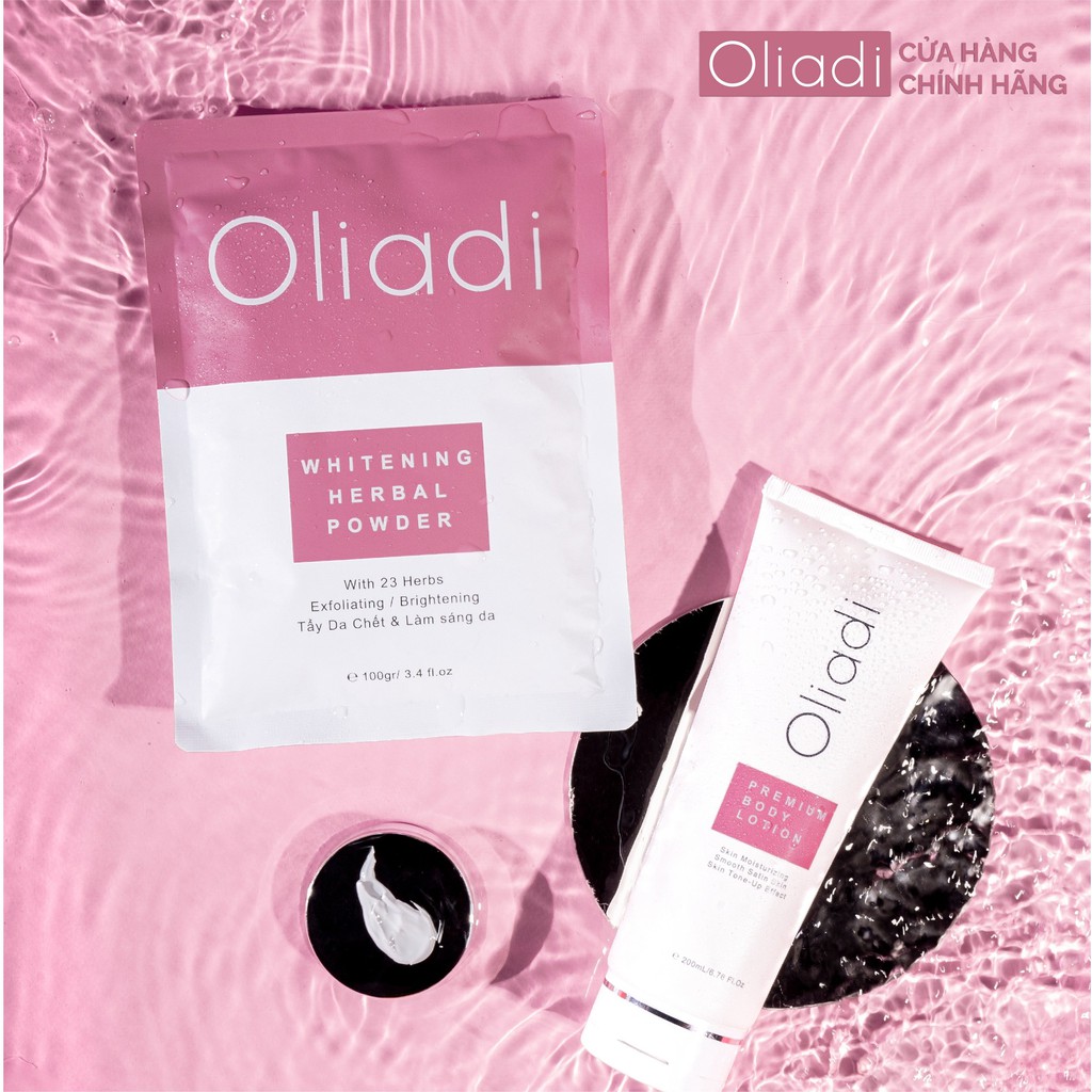 [QTGIFT] 01 Bột tắm trắng 23 vị thảo mộc Oliadi 100g