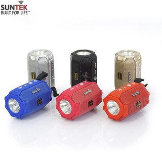 Loa Bluetooth Suntek KIMISO KMS-92 Plus kiêm đèn Pin tích điện chiếu sáng - âm bass đỉnh cao - BH 1 năm