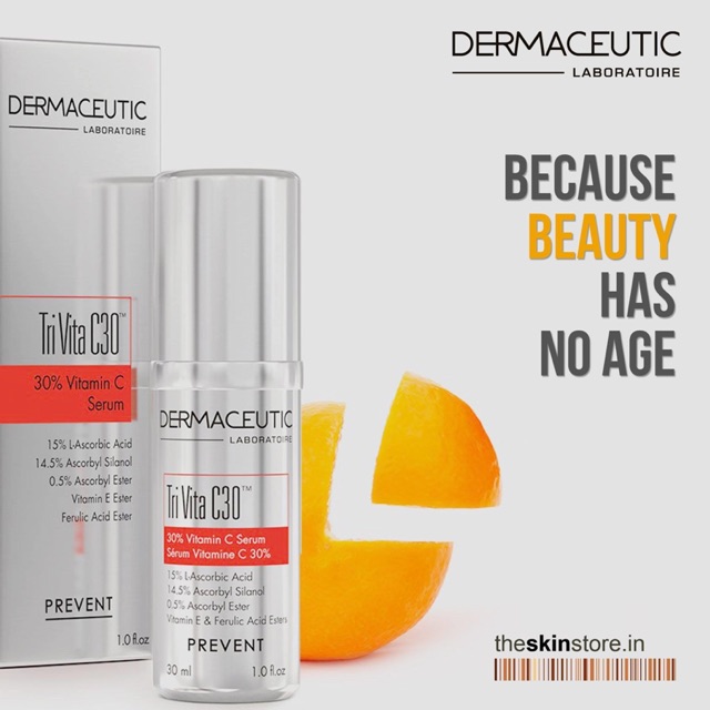 TINH CHẤT CHỐNG LÃO HÓA DA DERMACEUTIC TRI VITA C30