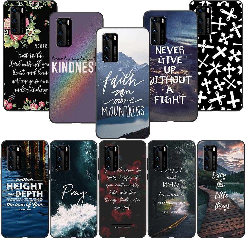 Ốp điện thoại mềm Huawei Y6p Y6 Pro Y6s Mate10 Lite Honor 9 Lite TPU Silicone Cover FB25 Câu Kinh Th