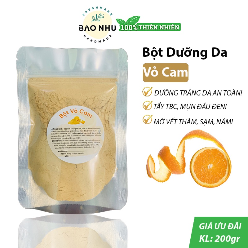 Bột Vỏ Cam Handmade - Sản sinh Collagen