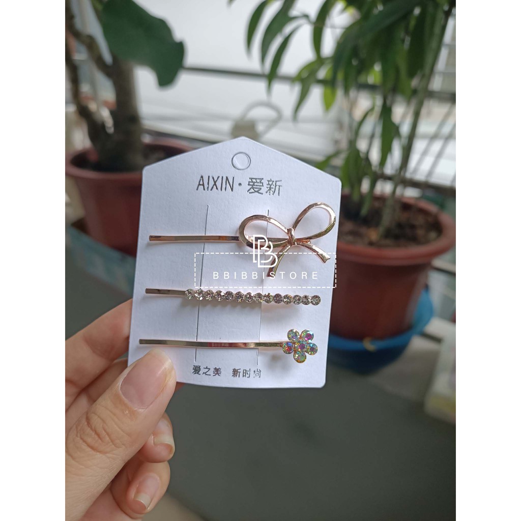 VỈ 3 Kẹp Tóc Phong Cách Hàn Quốc ( CỰC XỊN)
