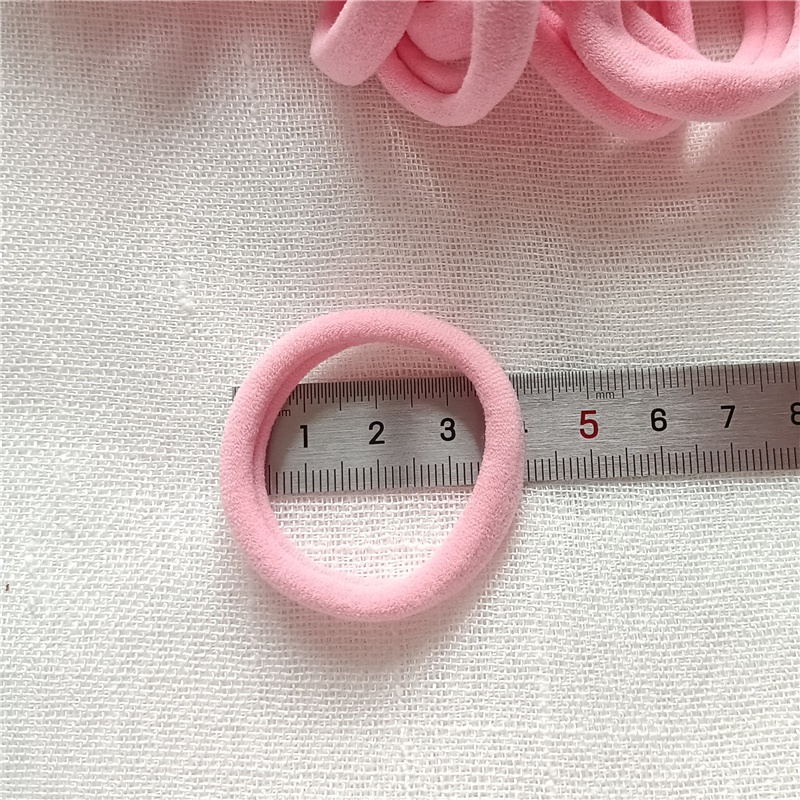 Dây Buộc Tóc Cao Su Co Giãn Tốt Màu Sắc Đơn Giản Thời Trang Cho Nữ