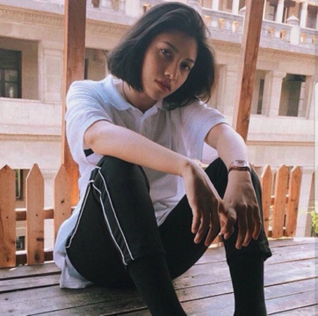 Quần joggers nữ phối 2 sọc siêu cá tính M028