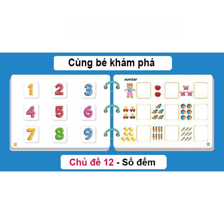 Bộ bóc dán 17 chủ đề loại 1 bìa cứng phủ bóng