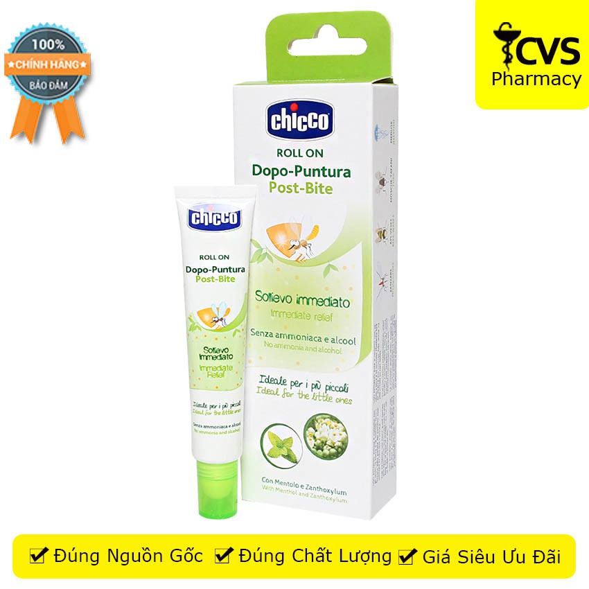 Lăn bôi vết muỗi đốt, côn trùng cắn Chicco 10ml - cvspharmacy