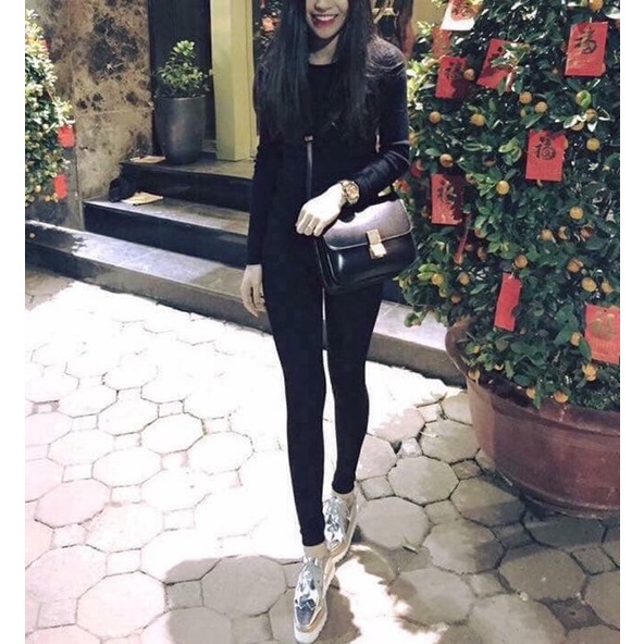 Quần legging nữ dài cạp cao đẹp túi sau cao cấp xuất Hàn Quốc Q604