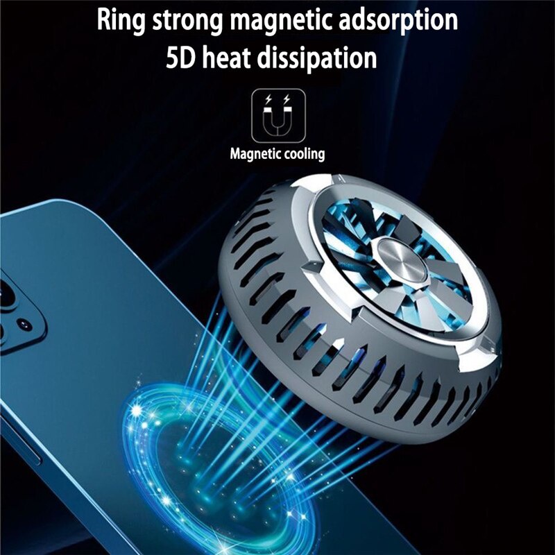 Quạt Làm Mát Từ Tính Magsafe Cho Iphone Samsung Huawei Xiaomi Oneplus