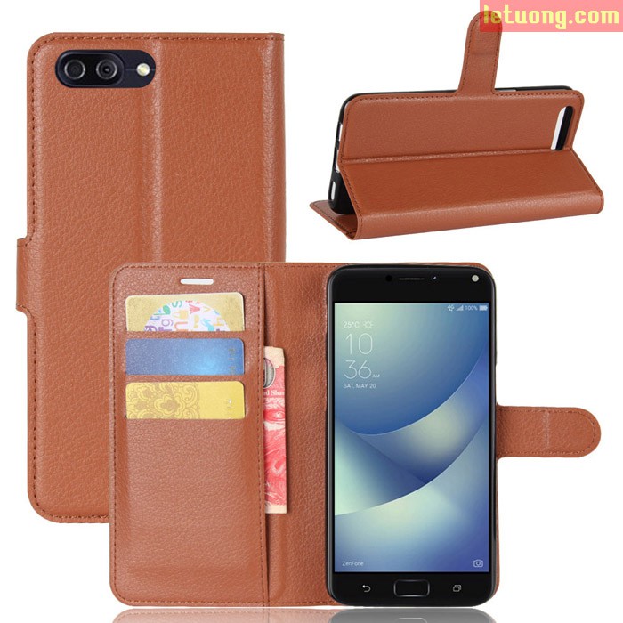 Bao da Zenfone 4 Max Pro ZC554KL LT Flip Wallet đa năng