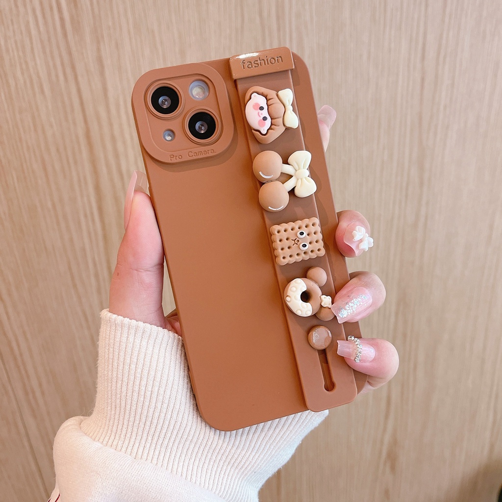 Ốp Điện Thoại tpu Mềm Hình Thỏ / Bánh Quy / Gấu 3d Cho iphone 15promax 15 14pro max 14 13 pro max 7 8 plus xr x / xs xs max 11 12 pro max