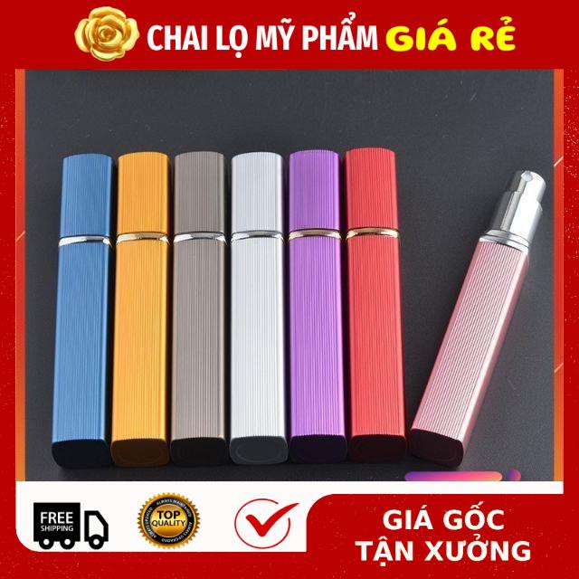 Lọ Chiết Nước Hoa ❤ RẺ VÔ ĐỊCH ❤ Chai lọ chiết nước hoa vuông nhôm 12ml đựng dầu thơm , phụ kiện du lịch