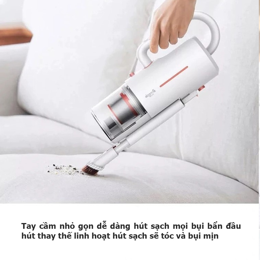 Máy hút bụi giường đệm diệt khuẩn UV Deerma CM1300 chuyên hút chăn gối đệm quần áo 2 mode hút cực kỳ tiện lợi