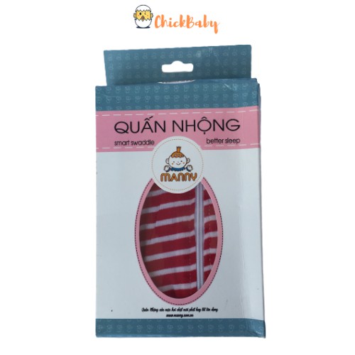 Nhộng chũn cho bé, ủ kén sơ sinh, nhộng quấn CHICKBABY giúp bé ngủ ngon Size S M