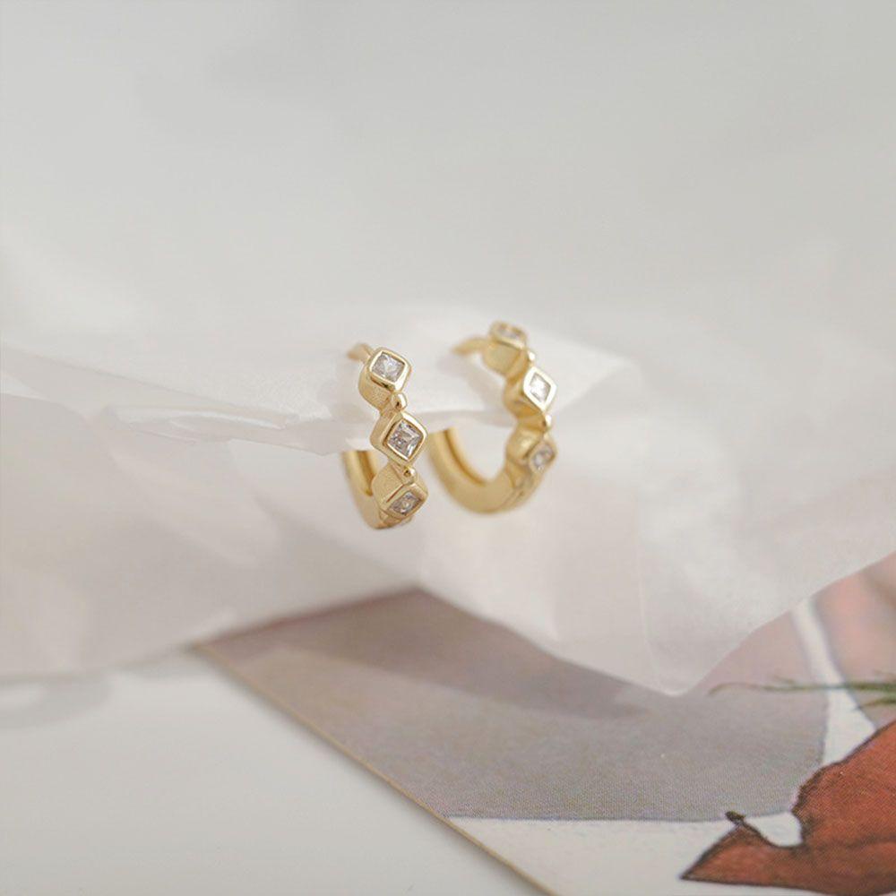 LILYES Khuyên Tai Dạng Kẹp Mini Chống Dị Ứng Không Gây Dị Ứng Thời Trang Cho Nữ