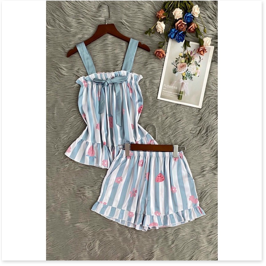 SET BỘ ĐỒ NGỦ NỮ NGẮN SIÊU ĐẸP , CỰC HOT HÈ 2021 KHANH AN FASHION