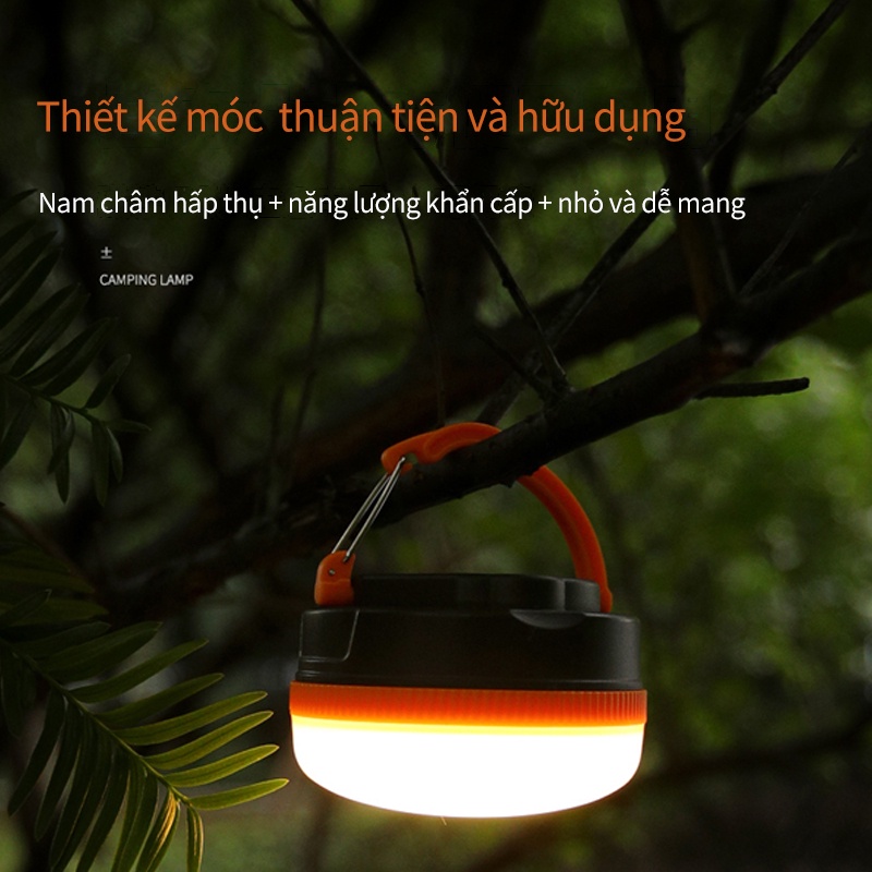 Đèn led treo lều, đèn treo lều đèn cắm trại nhỏ gọn có sạc usb có thể thu gọn tiện lợi Đèn cắm trại dã ngoại