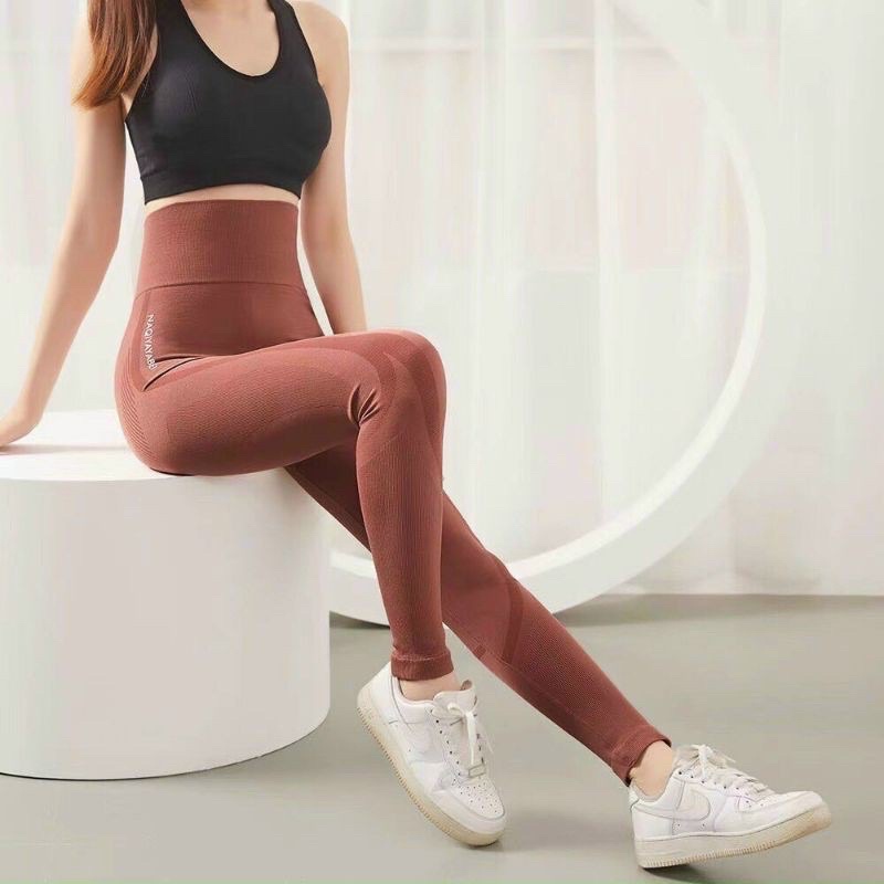 Hot - Quần tập gym, yoga legging cạp cao gen bụng Naqui co giãn 4 chiều | WebRaoVat - webraovat.net.vn