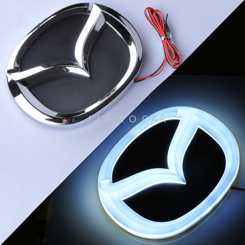 Phụ kiện ô tô tự động 4D Biểu tượng đèn xe ô tô cho Mazda 2 3 CX-7 Phía sau Huy hiệu xe hơi Đèn tự động LED