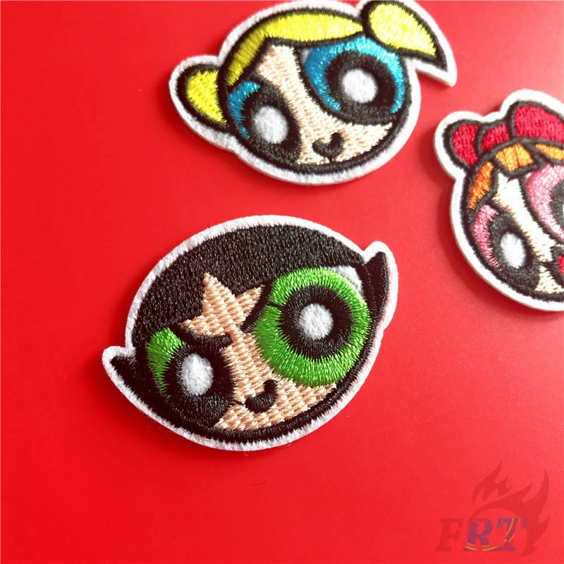 ☸ Cartoon：The Powerpuff Girls - Head Portrait Patch ☸ 1Pc Diy Sew on Iron on Badges Patches