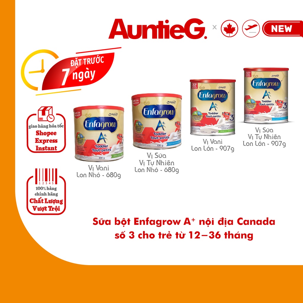 [Order 7 ngày] Sữa Enfamil Enfagrow Canada số 3 màu đỏ