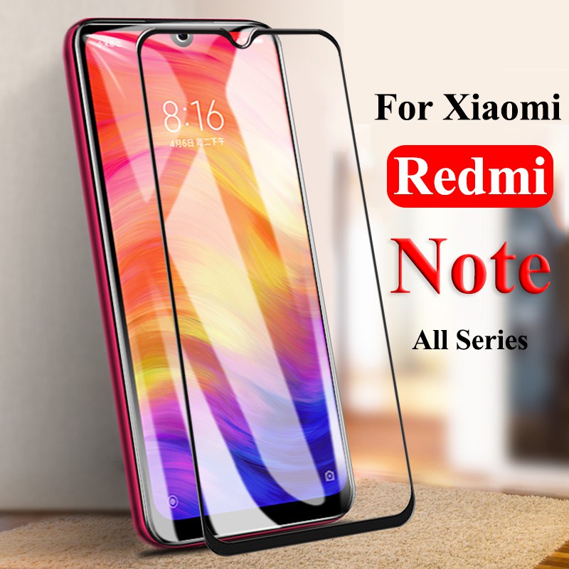Kính Cường Lực Toàn Màn Hình Cho Xiaomi Redmi Note 10 10Pro 5 5a 5 5 Pro 6 6 Pro7 7Pro 8 8Pro 9S