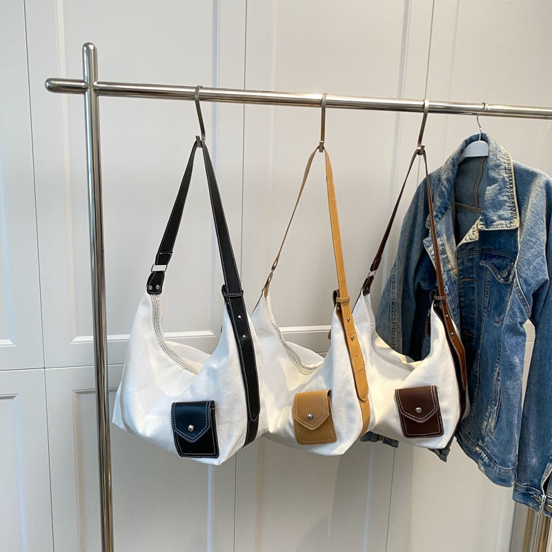 Túi Xách Canvas Cỡ Lớn Thiết Kế Đơn Giản Thời Trang Cho Nữ