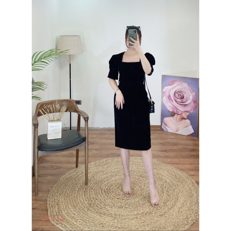 Đầm nhung Cati D1414